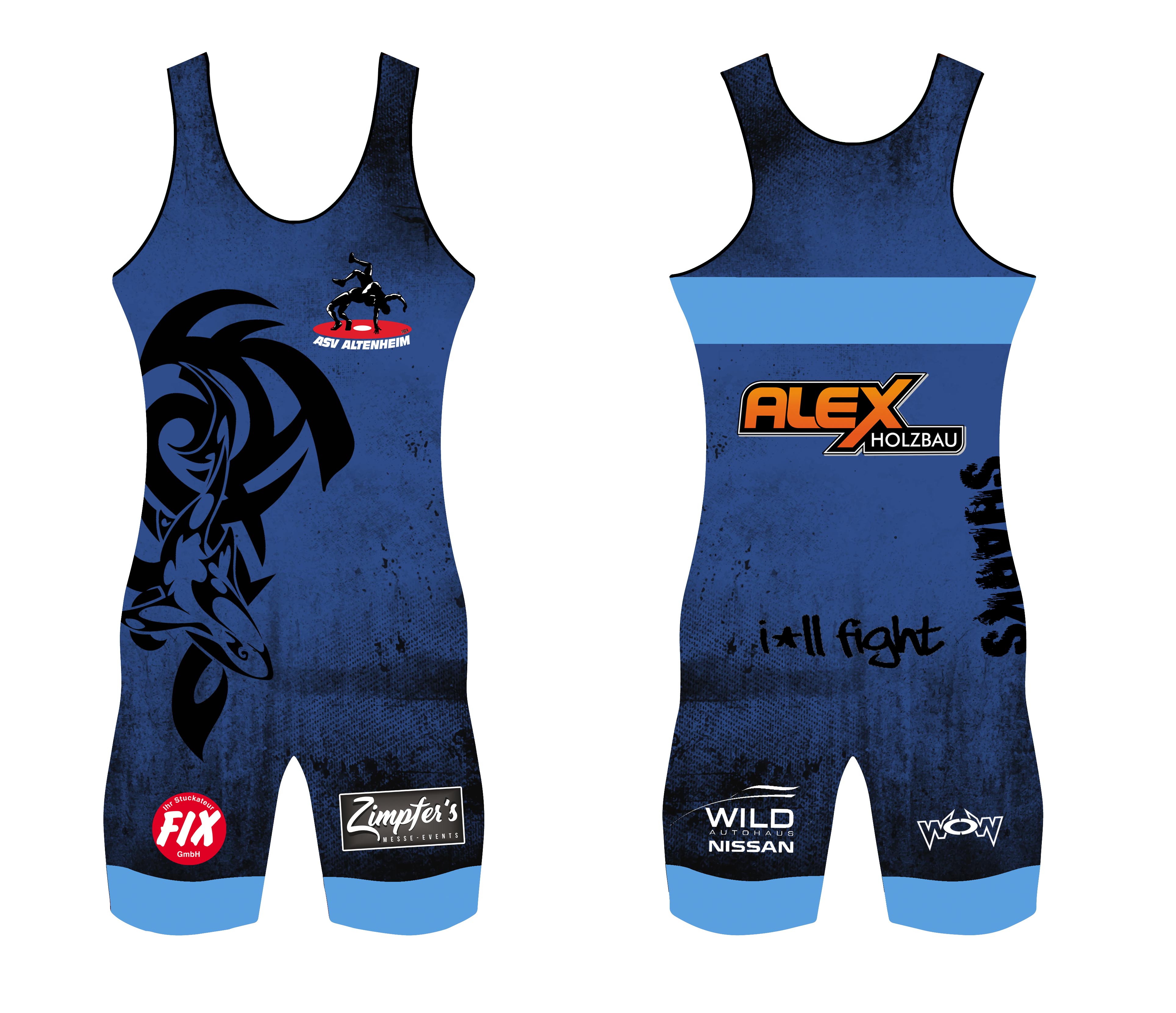 Ringertrikots ASV Altenheim Doppelpack Männer Ringertrikots ASV Altenheim Doppelpack Männer