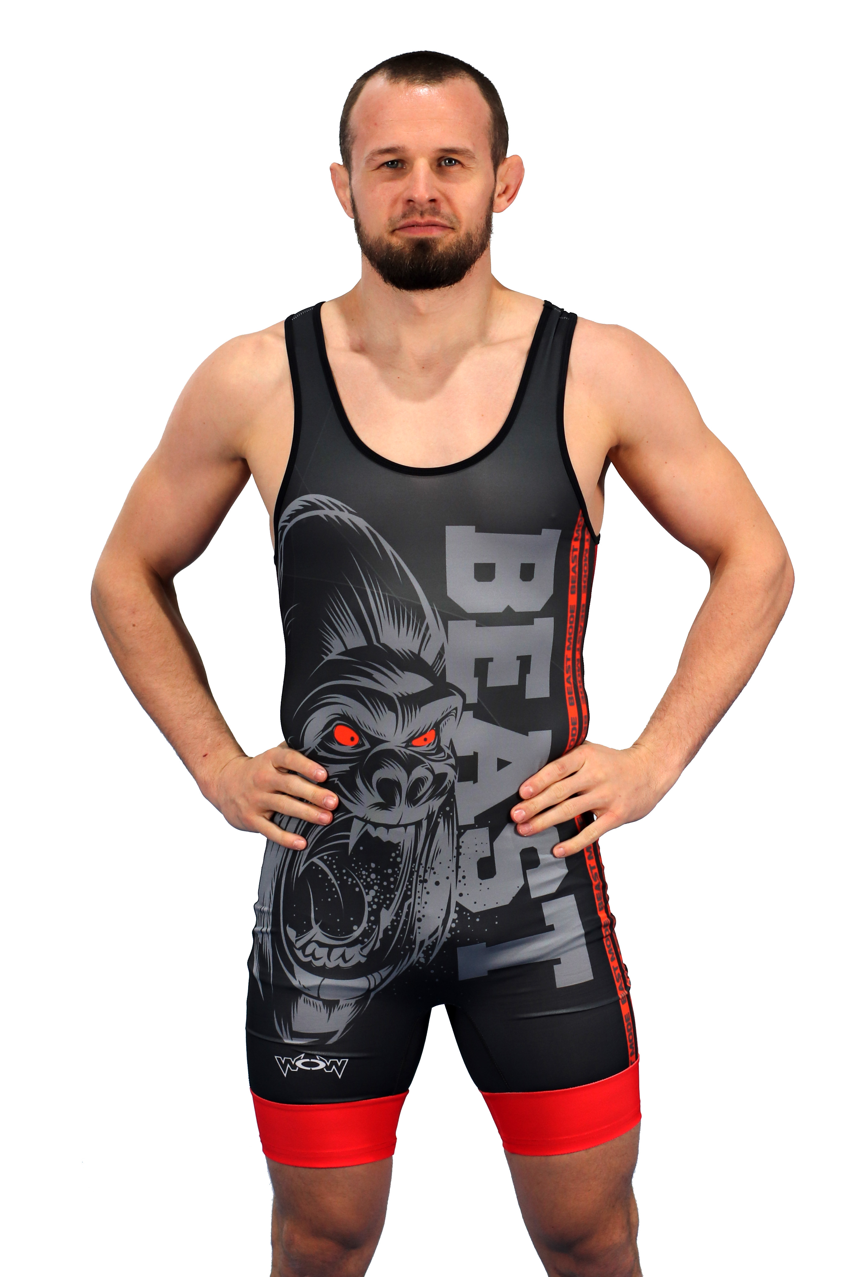 Gorilla-Rot-vorne Trikot Gorilla Doppelpack Kinder