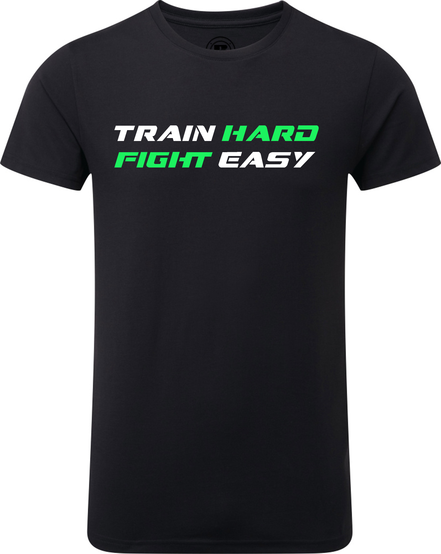 Train-Hard-Gr-n Train Hard T-Shirt Kinder