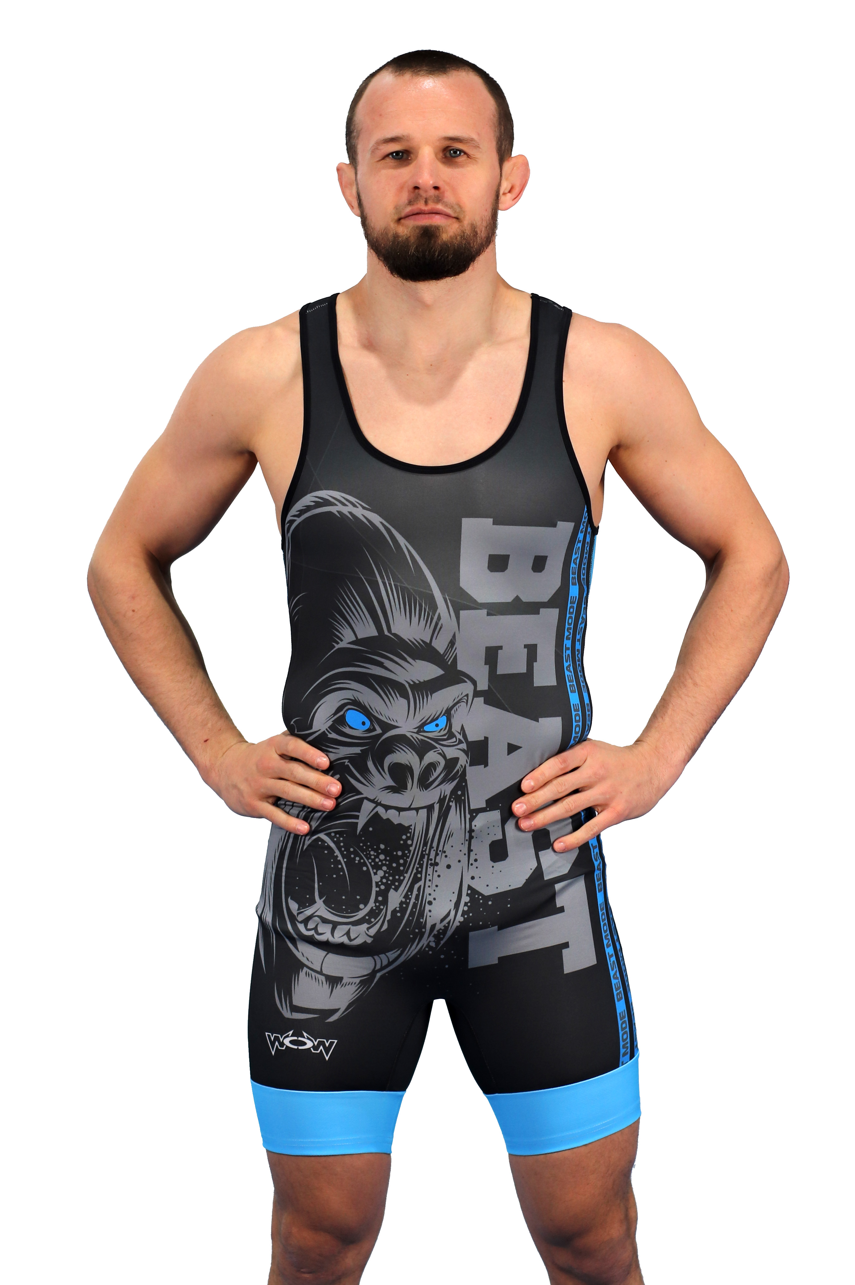 Gorilla-Blau-Vorne Trikot Gorilla Doppelpack Herren