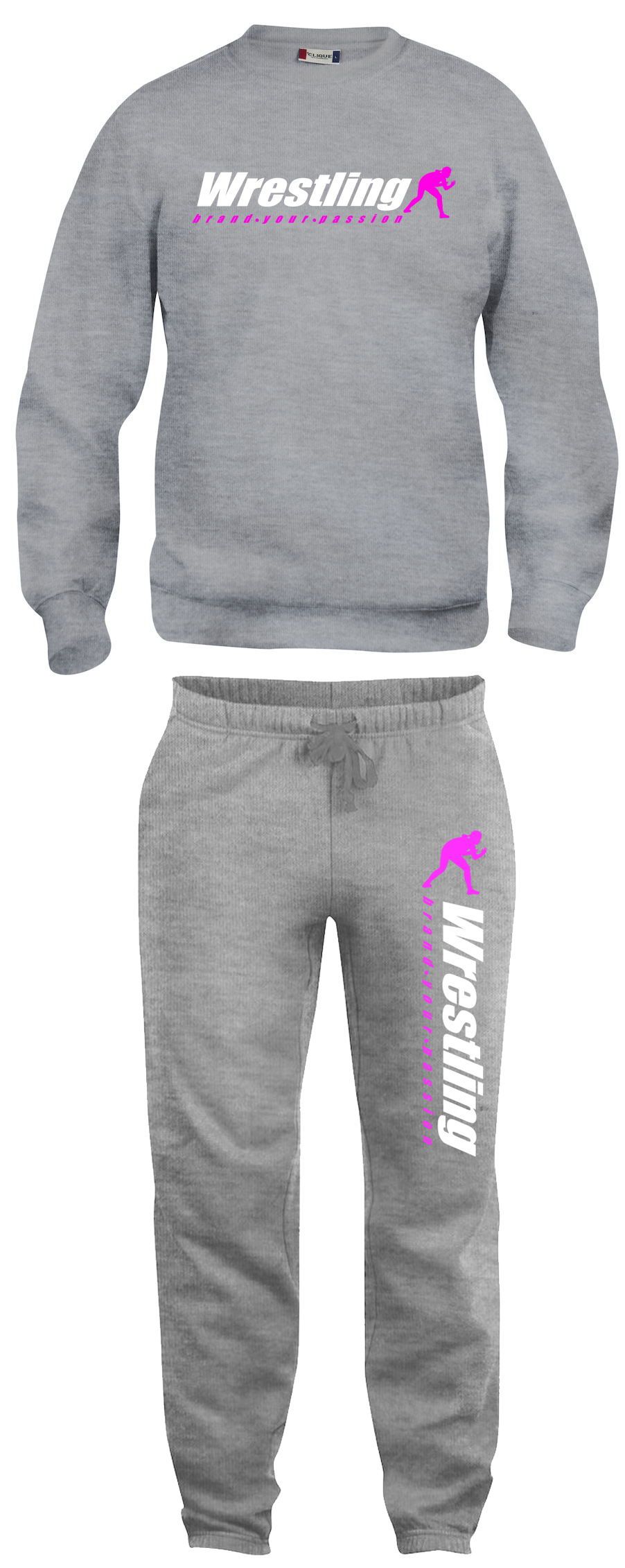 Grau-pink-komplet Jogging-Set Brand Your Passion Damen