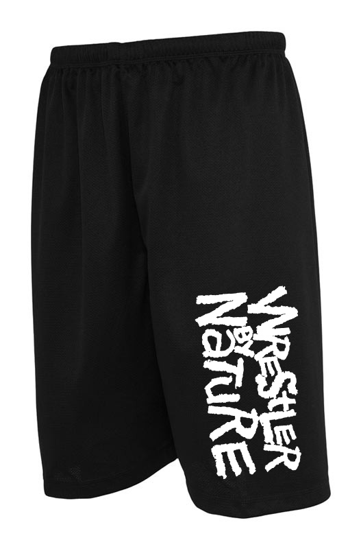 Wrestler by Nature Shorts Schwarz/Weiß