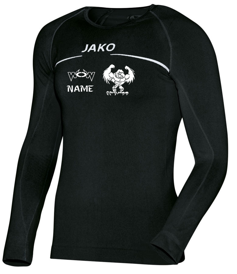 Langarm-Seeheim-Ringen-Wrestling-T-Shirt-techfit Seeheim Longsleeve Comfort Schwarz