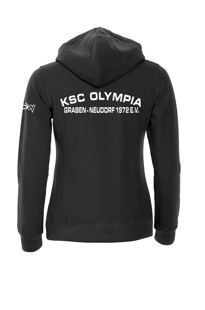 HoodyDamenSchwarzHinten Graben-Neudorf Hoody Schwarz Damen