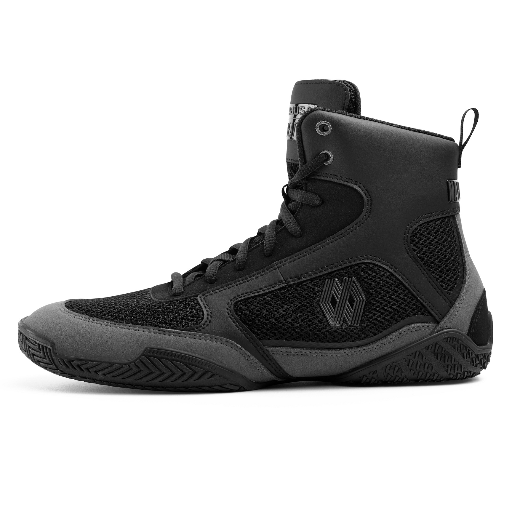 Hayabusa - Mayweather Champ Boxing Shoes Black-Gold - MWCHBS-BKGD