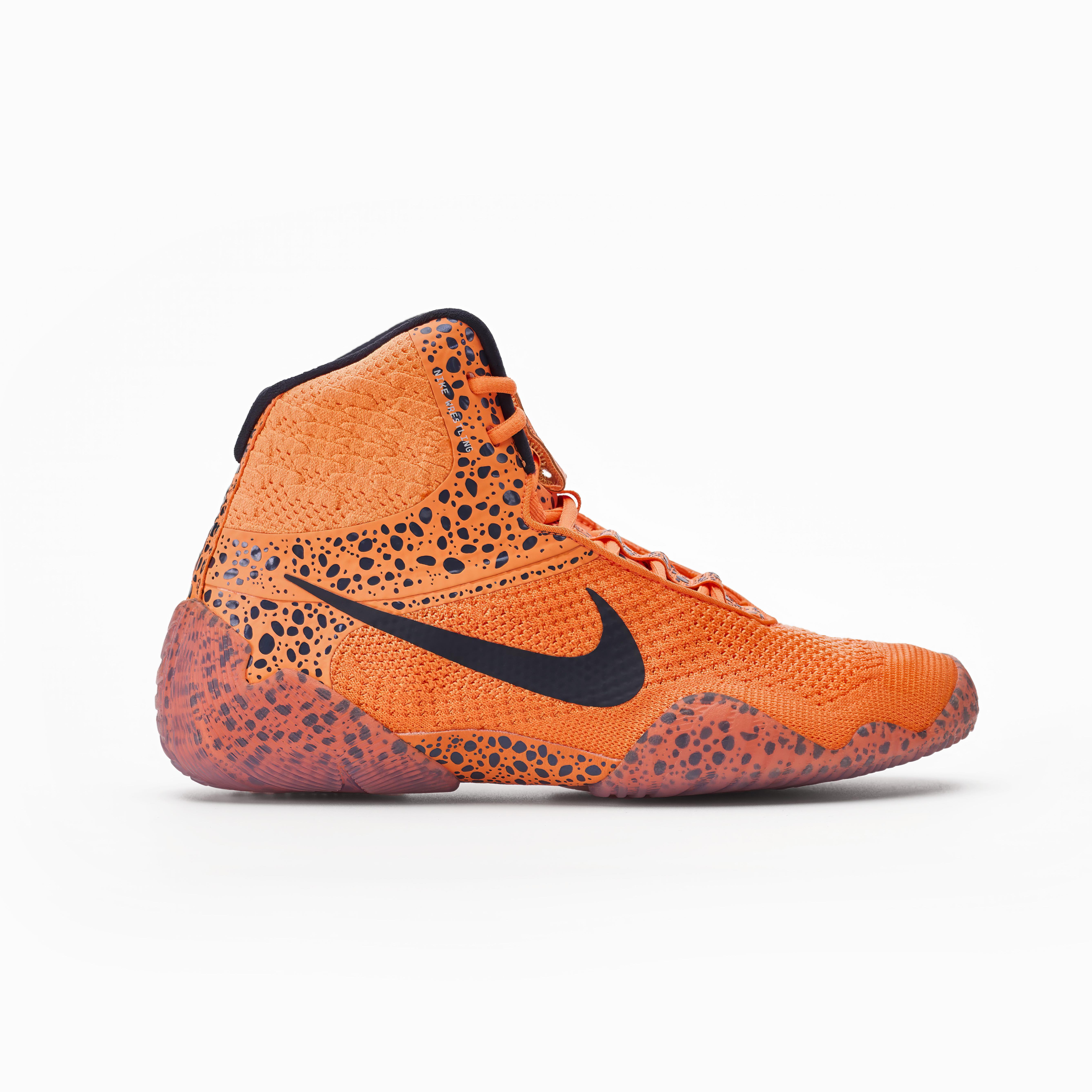 Black and orange nike wrestling shoes on sale