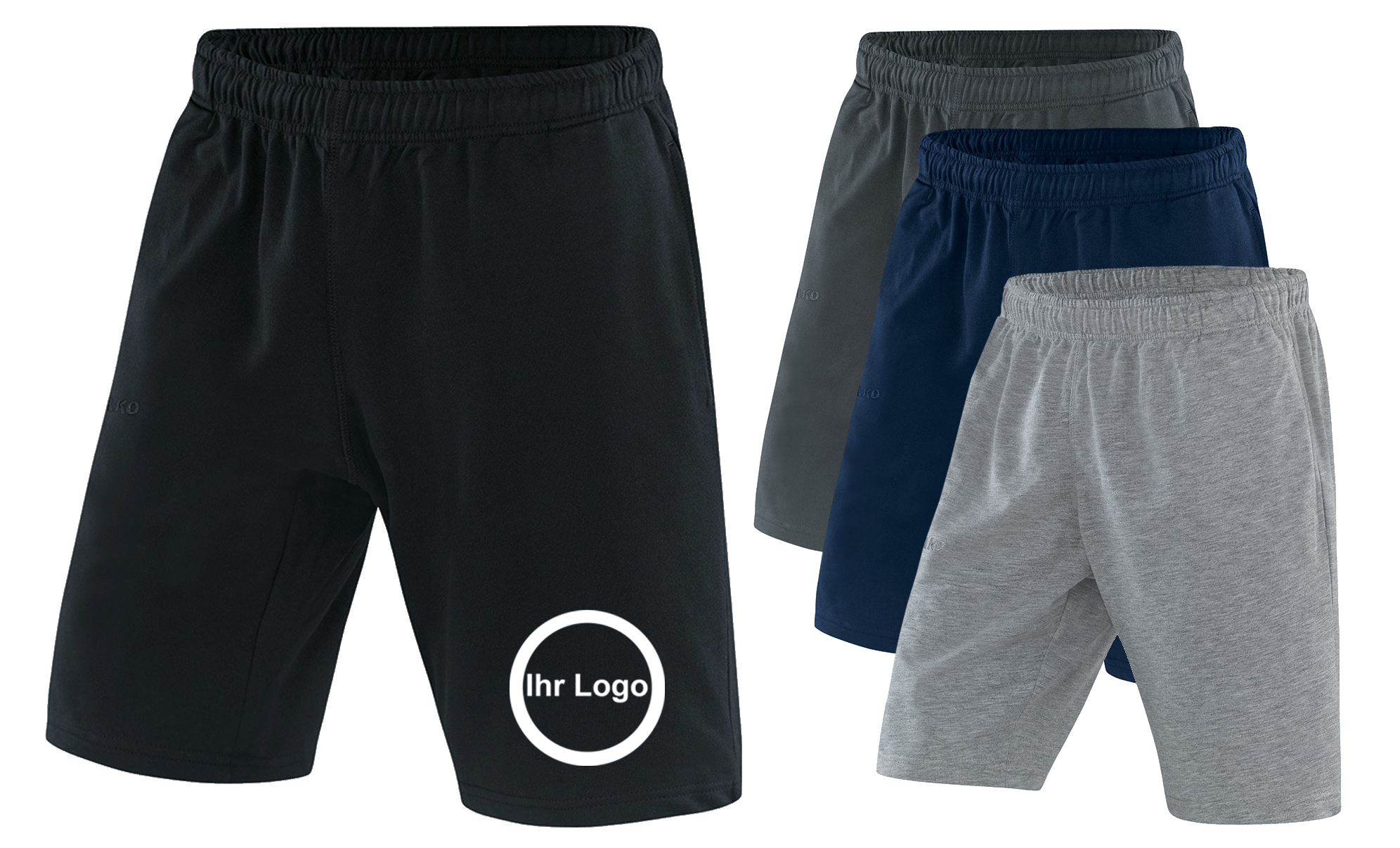 20 Shorts mit bedrucktem Logo vorne