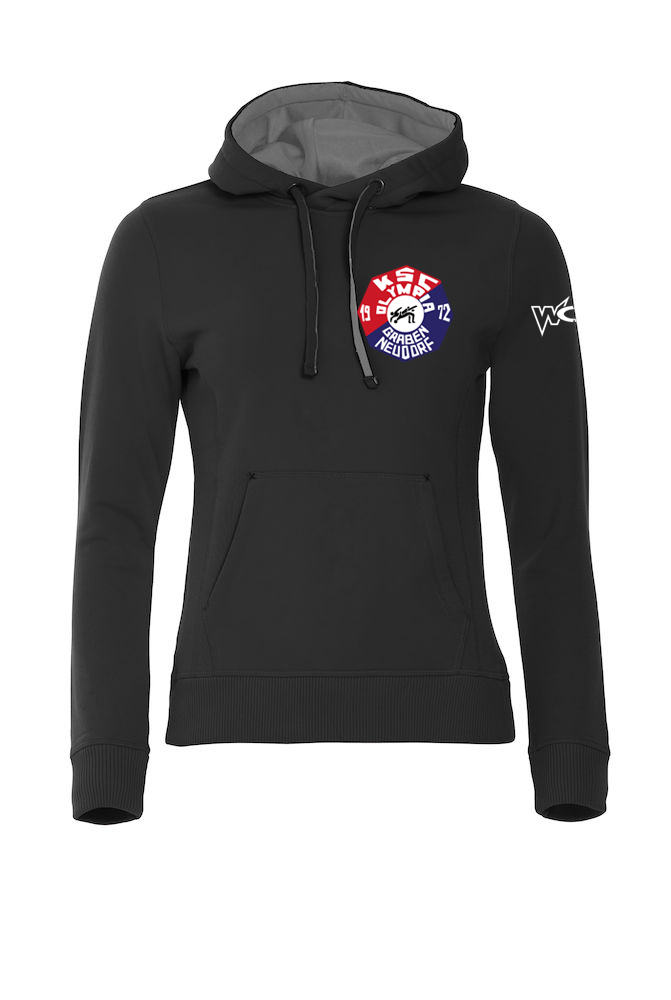 HoodyDamenSchwarzVorne Graben-Neudorf Hoody Schwarz Damen