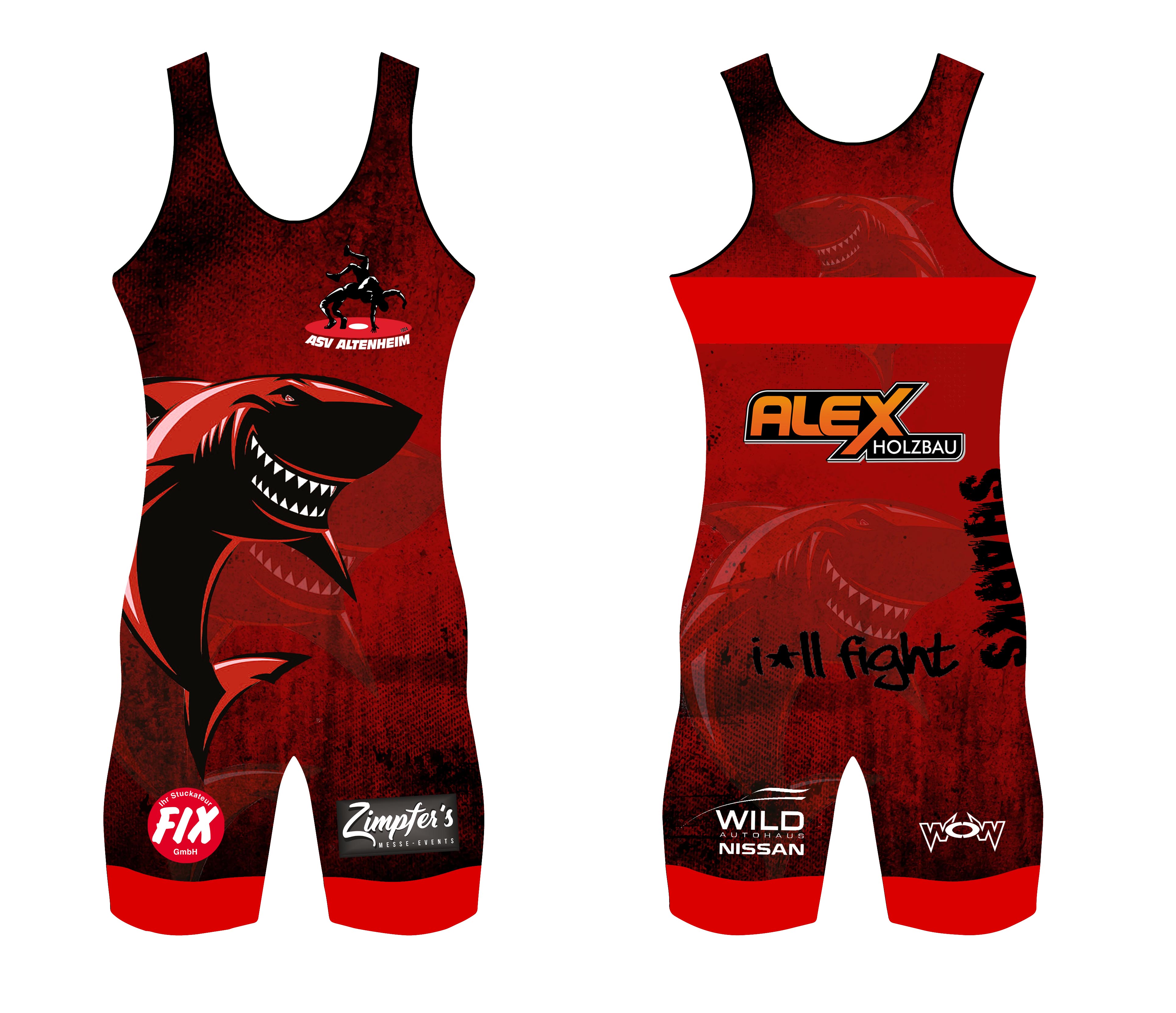 Ringertrikots ASV Altenheim Kinder Doppelpack  Ringertrikots ASV Altenheim Kinder Doppelpack