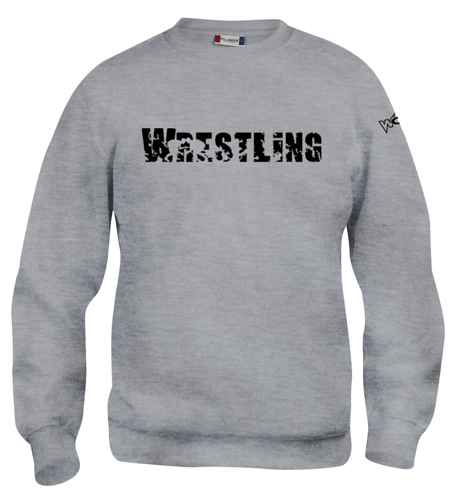 Pullover-Grau Wrestling Pullover