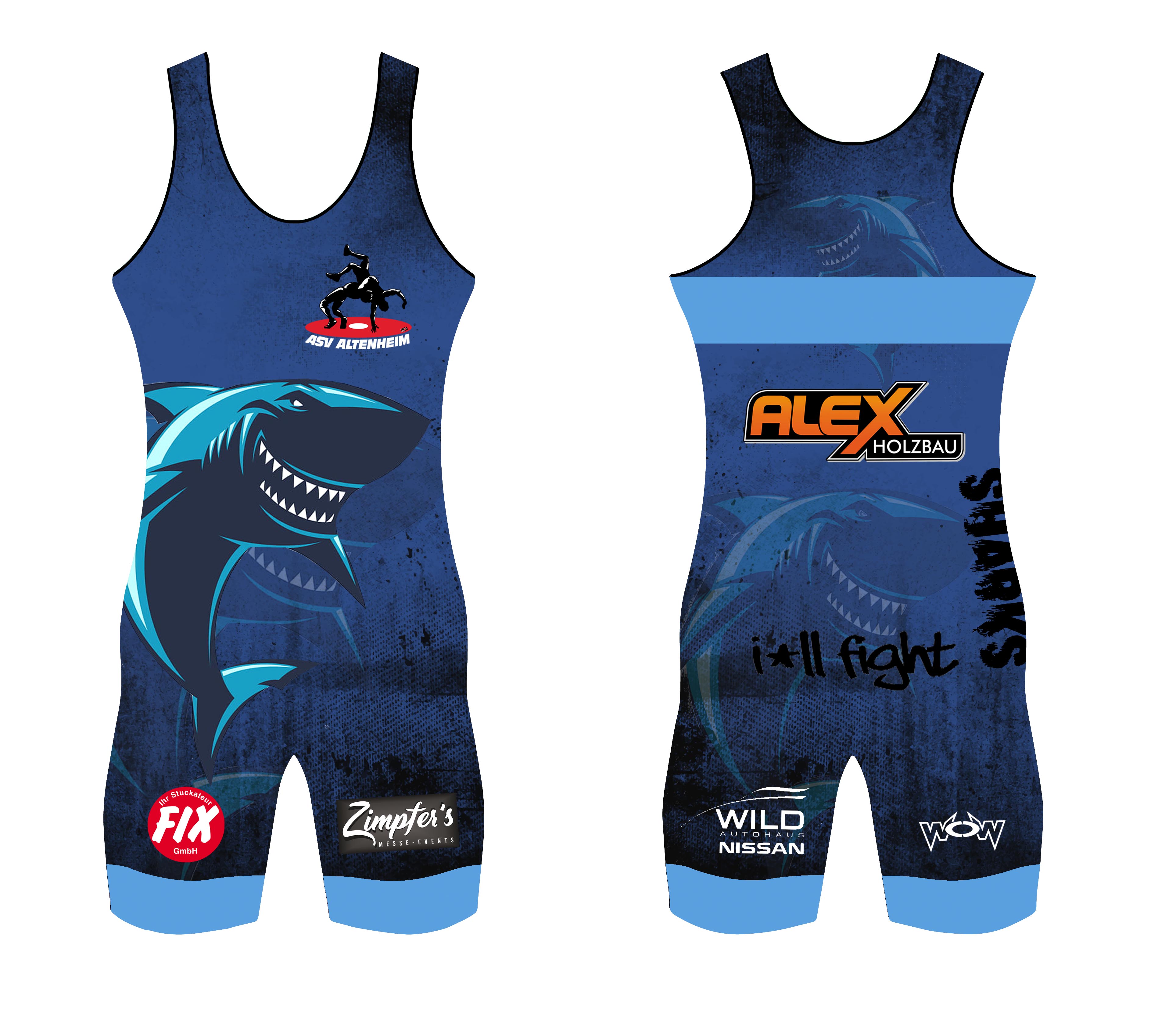 Ringertrikots ASV Altenheim Kinder Doppelpack  Ringertrikots ASV Altenheim Kinder Doppelpack