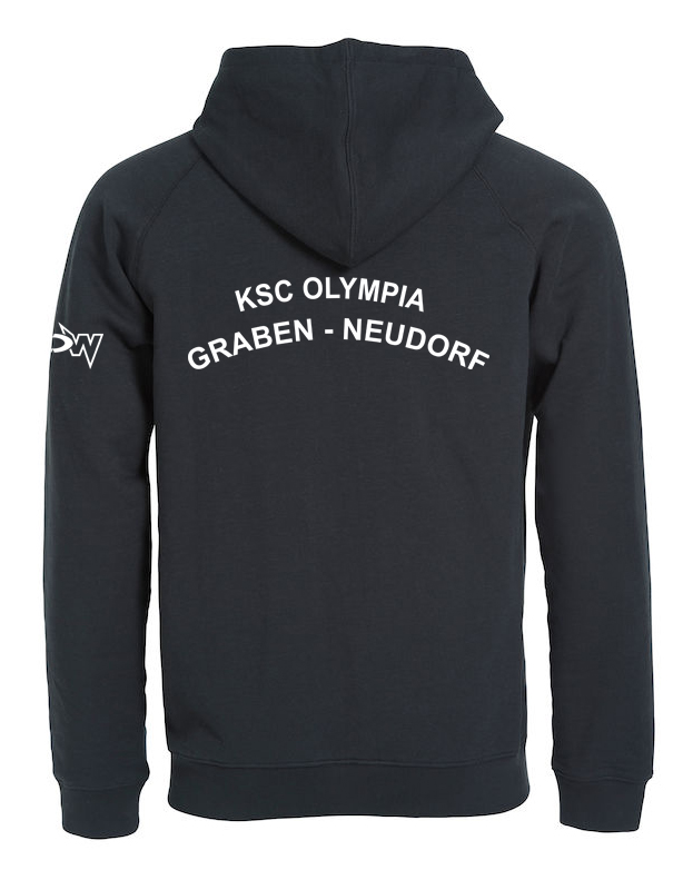 HoodySchwarzHinten Graben-Neudorf Hoody Schwarz Herren