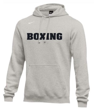 Nike Hoodie Boxing WM (-063) grau mit schwarzem Druck  Nike Hoodie Boxing WM (-063) grau mit schwarzem Druck