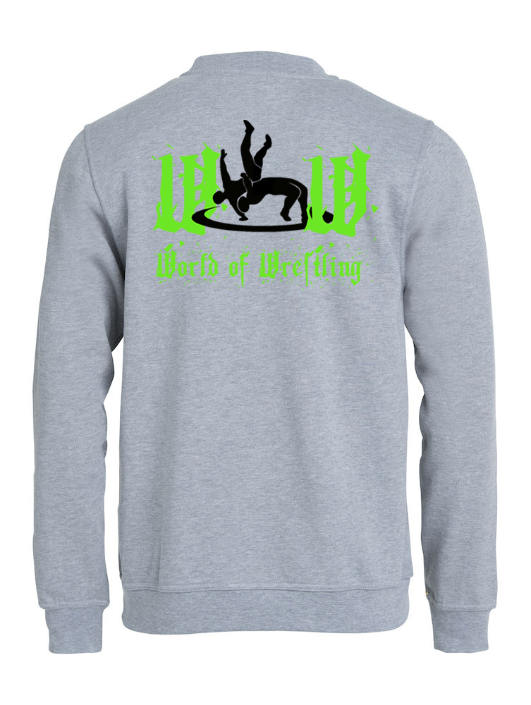 grau-ringer-grun WOW Ringer Pulli Damen / Herren