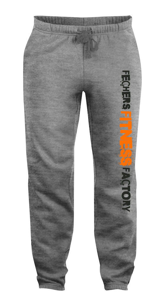 grau-orange58d6456029809 Fecheres Fitness Factory Premium Jogginghose Kinder