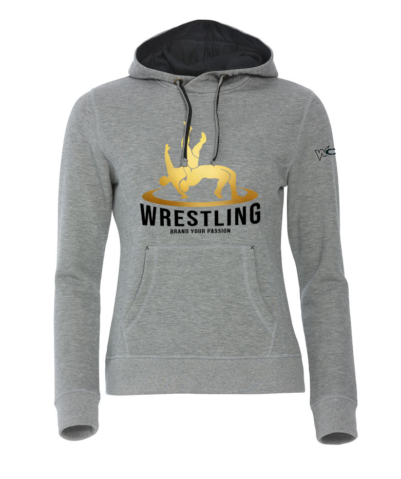 Hoody-Grau-DamenkAJGdw3Gr3Yrp Wrestler in Action Hoody Damen