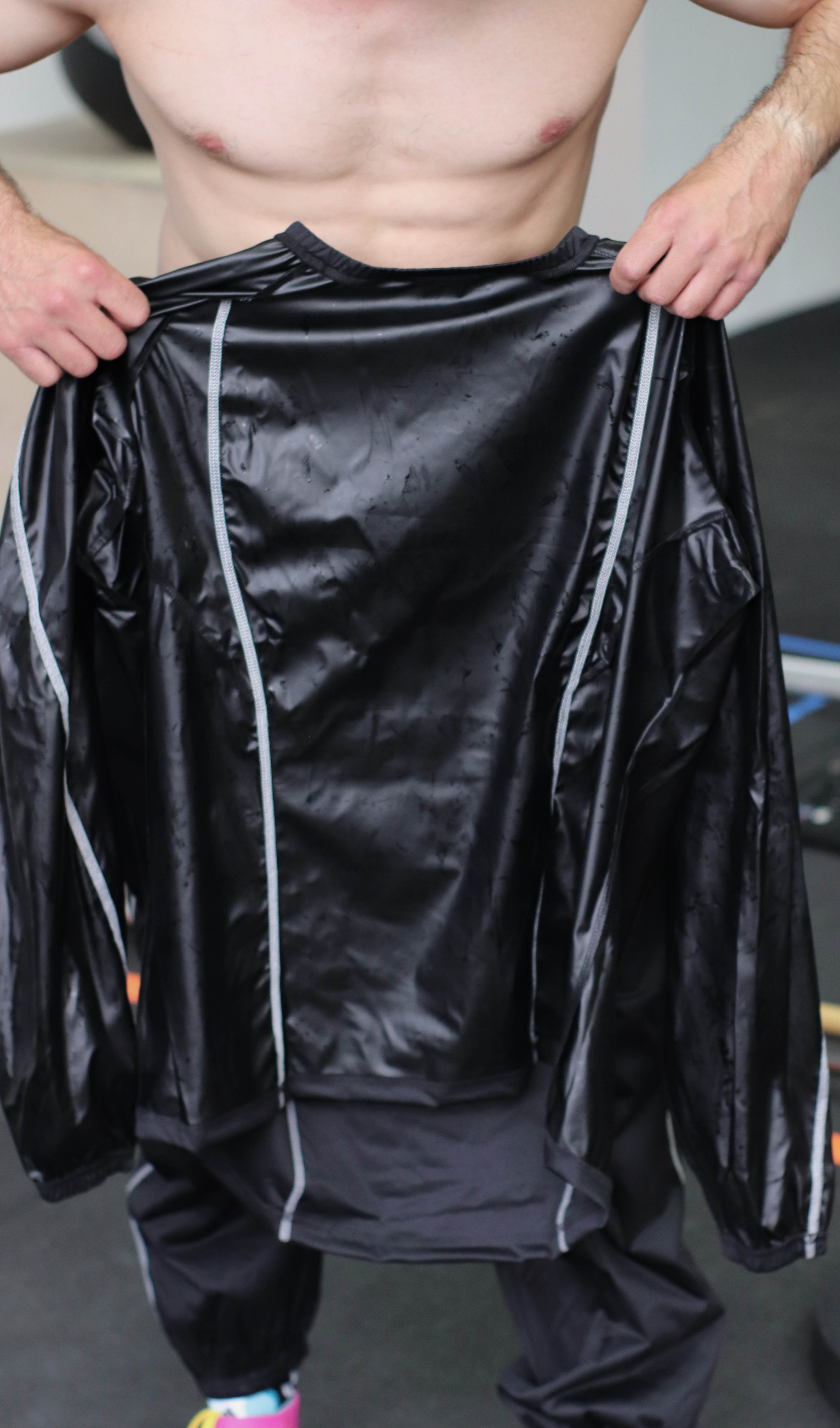 Schwitzanzug-3 Schwitzanzug "Super Sweat" rot