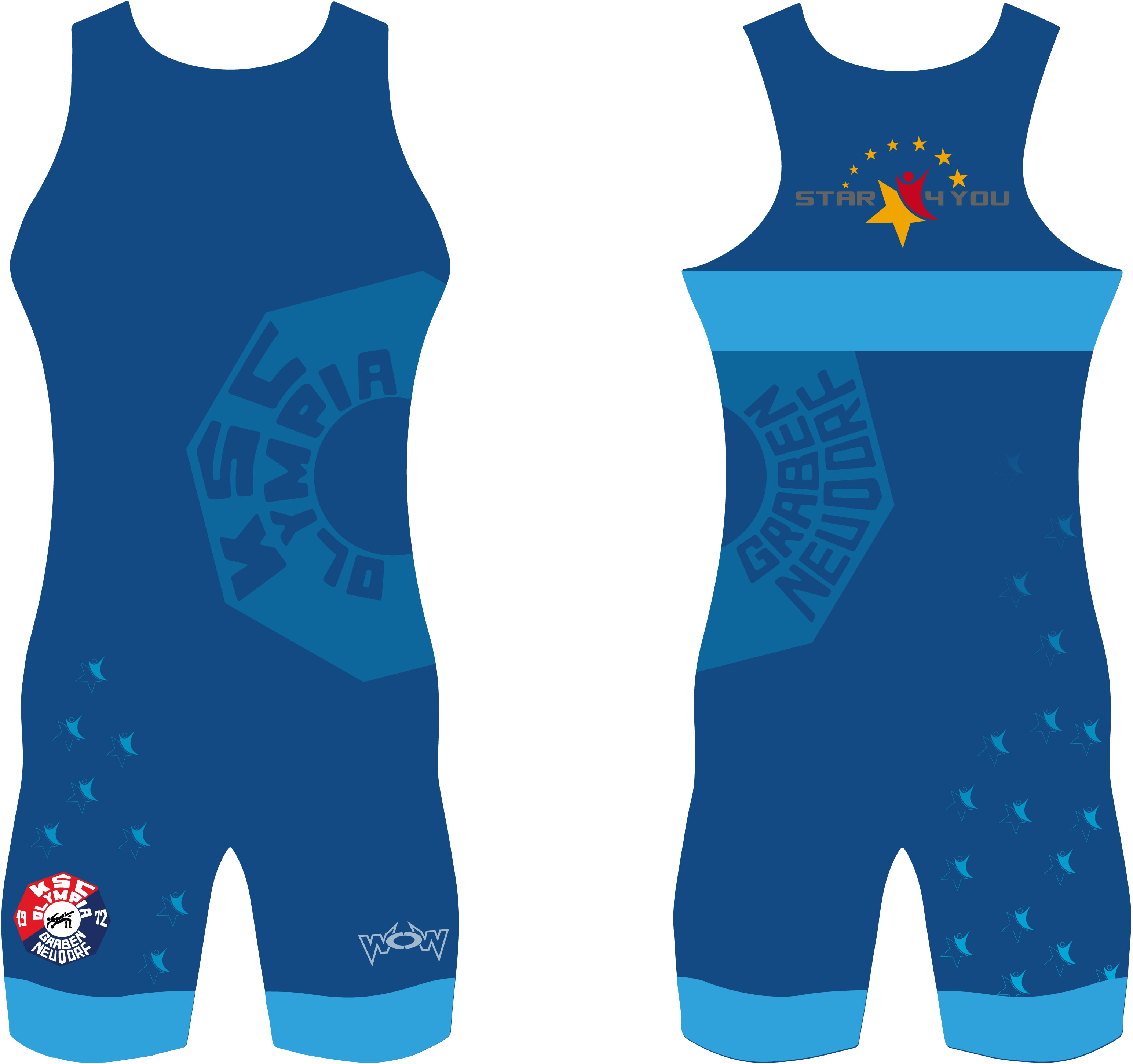 blau5ca1f4afb353a Graben-Neudorf Trikot Herren Doppelpack