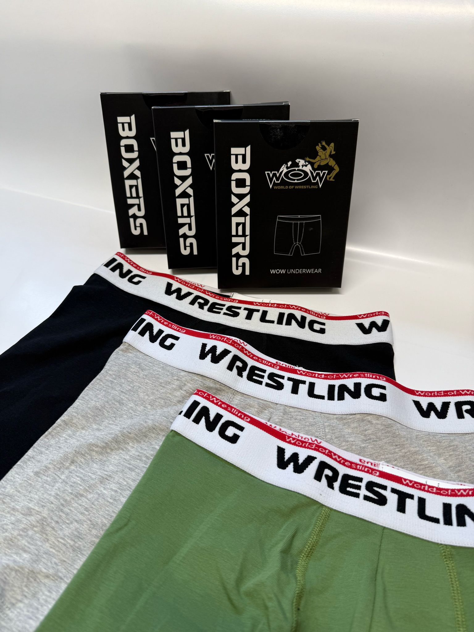 Boxershorts WoW Herren-Unterwesche Grau Boxershorts WoW Herren-Unterwesche Grau