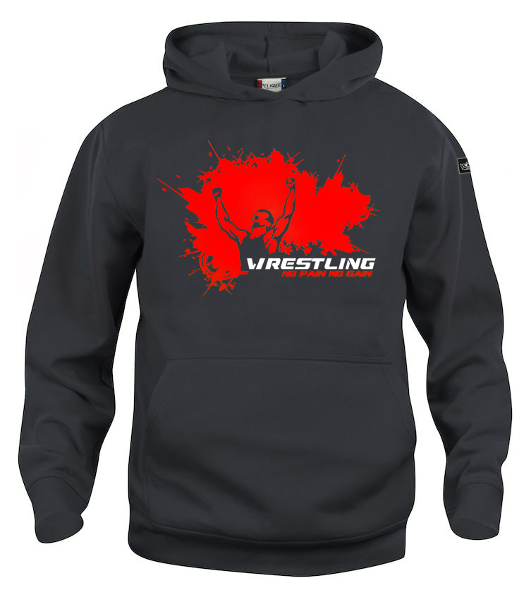 No-Pain-Hoody-Kinder-Rot No Pain No Gain Hoody Kinder