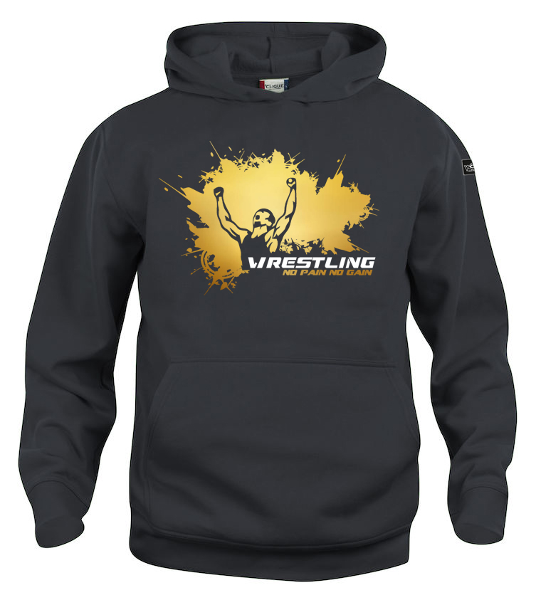 Hoody-No-Pain-No-Gain-Gold No Pain No Gain Hoody Kinder