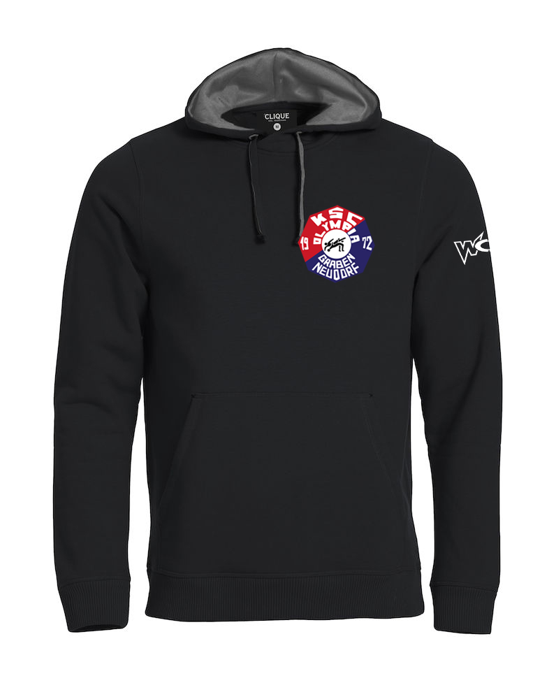 HoodySchwarzVorne Graben-Neudorf Hoody Schwarz Herren