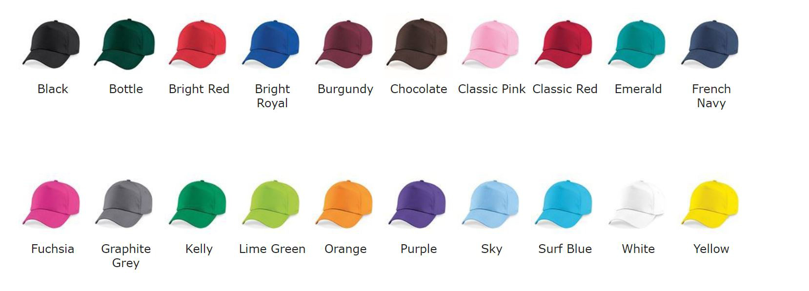 Kappen-sdad 50 Kappen mit bedrucktem Logo