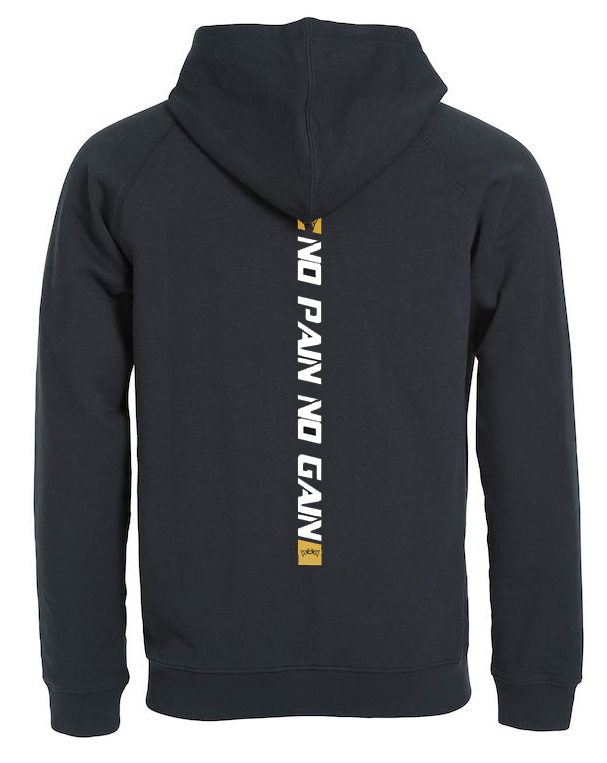 No-Pain-Hoody-Hinten-Gold No Pain No Gain Hoody Herren