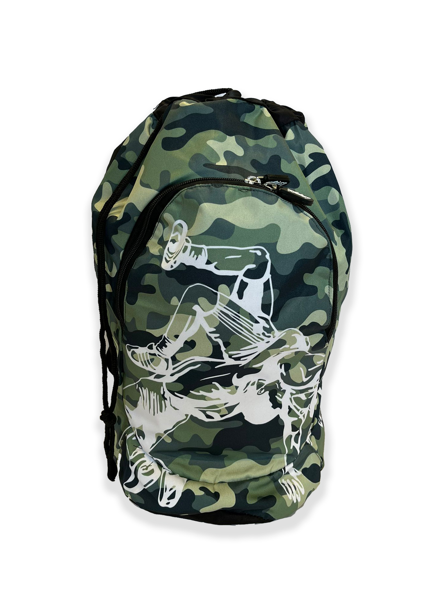 Training Rucksack Backpack Camo Grün Groß