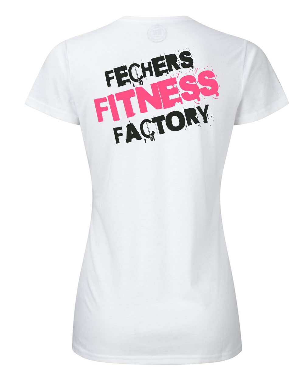 Weiss-Rosa58d5424ec2021 Fechers Fitness Facory Rundhals T-Shirt Damen