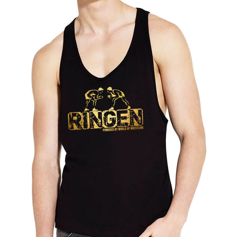 2sdada RINGEN Powered By WOW Tanktop Weiß / Gold