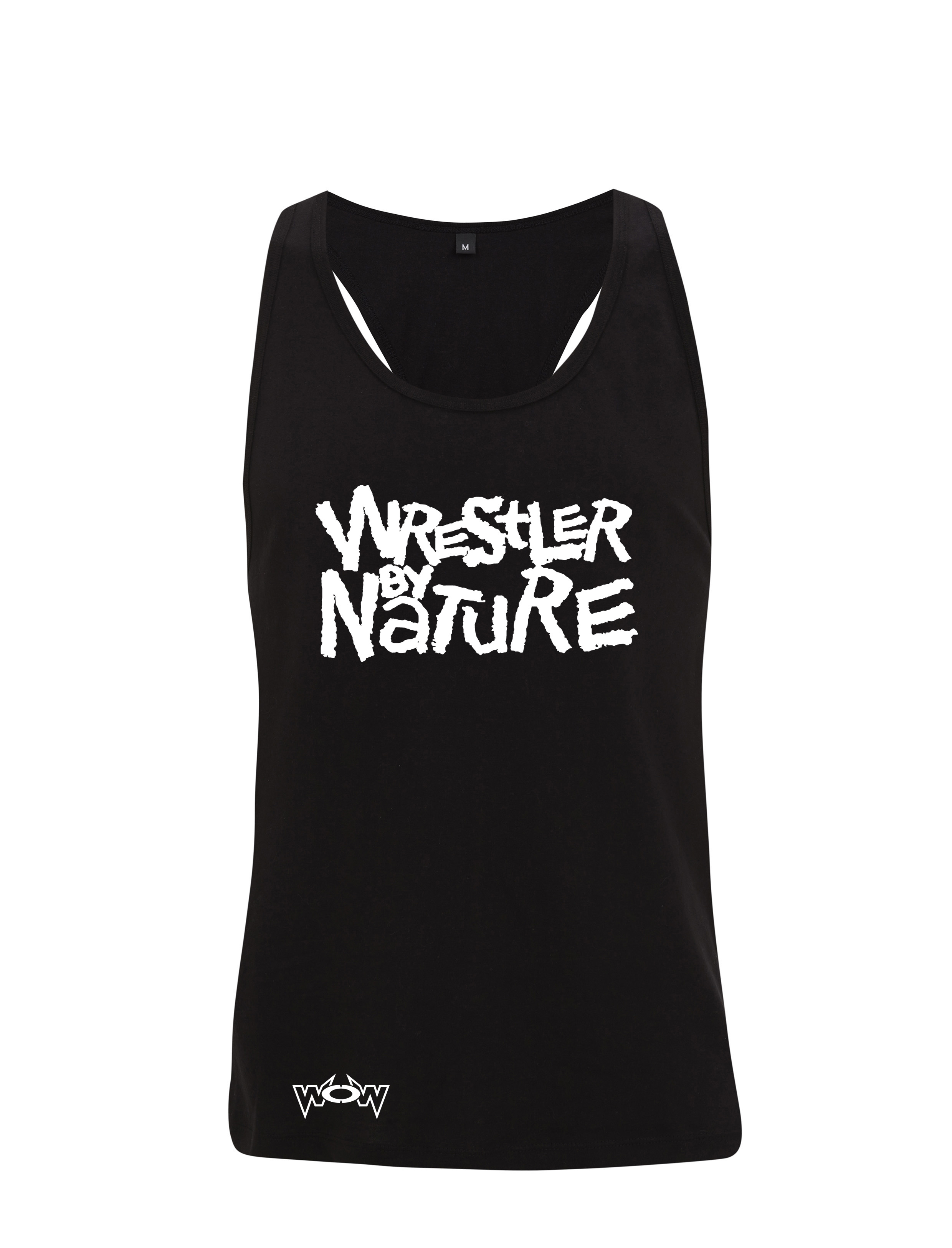 Wrestler by Nature Tank-Top Schwarz/Weiß