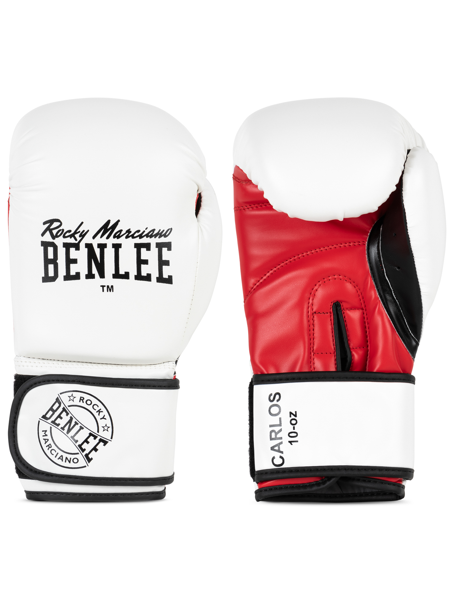 CARLOS Boxhandschuhe aus Kunstleder - Benlee - 7512 white / black / red
