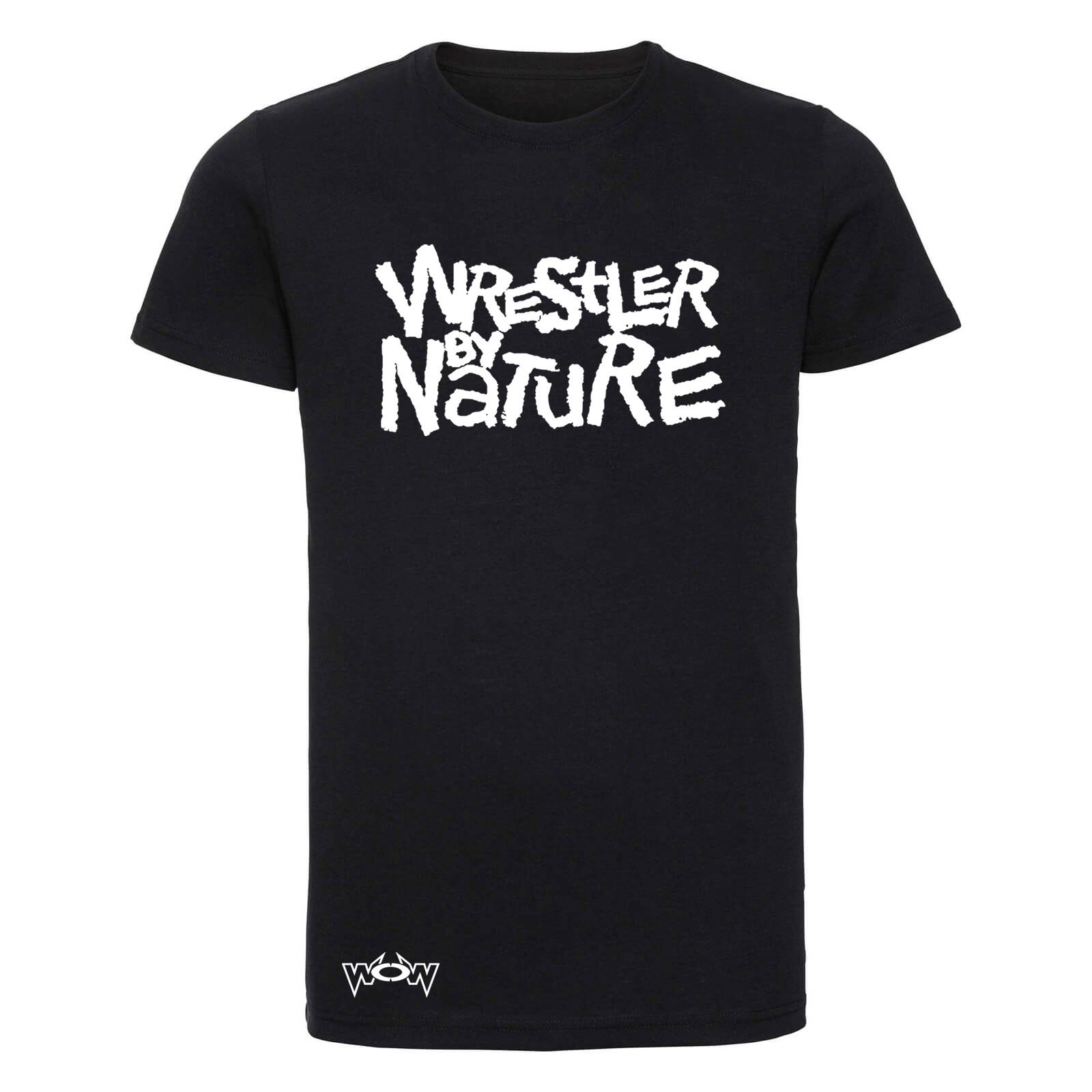 Wrestler by Nature T-Shirt Schwarz/Weiß