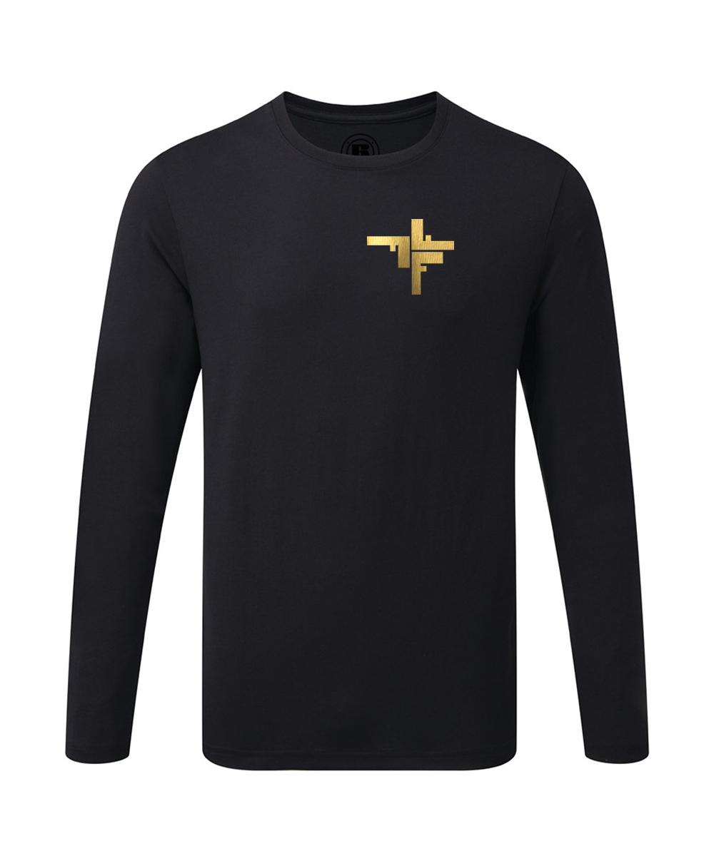 schwarz-gold-258d54c019d9c6 Fechers Fitness Factory Langarmshirt Kinder