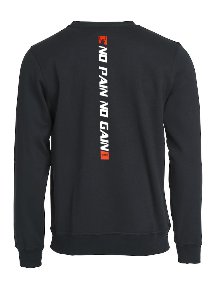 No-Pain-Pullover-Hinten-Rot No Pain No Gain Pullover