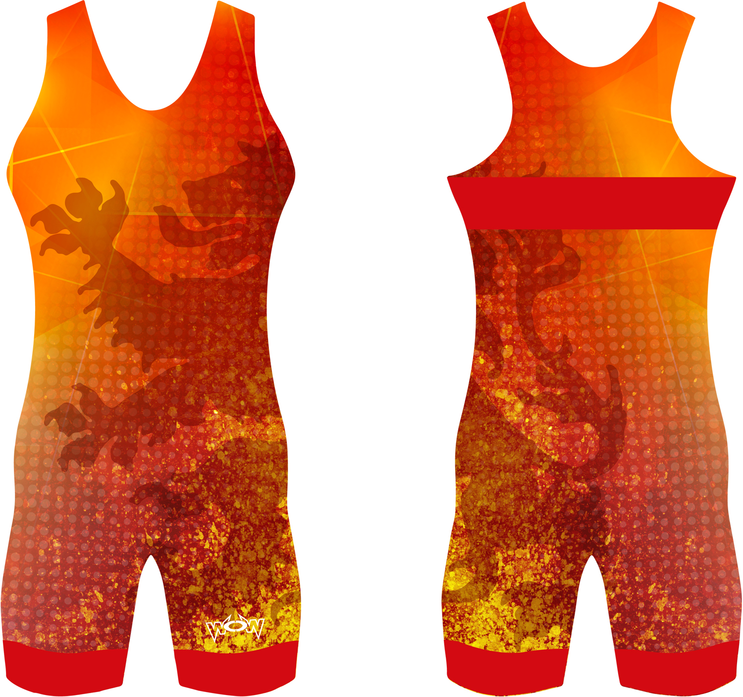 Trikot-Wrestling-Ringen-Adidas-Asics-WOW-doppelpack-singlet Trikot Löwe Doppelpack Herren