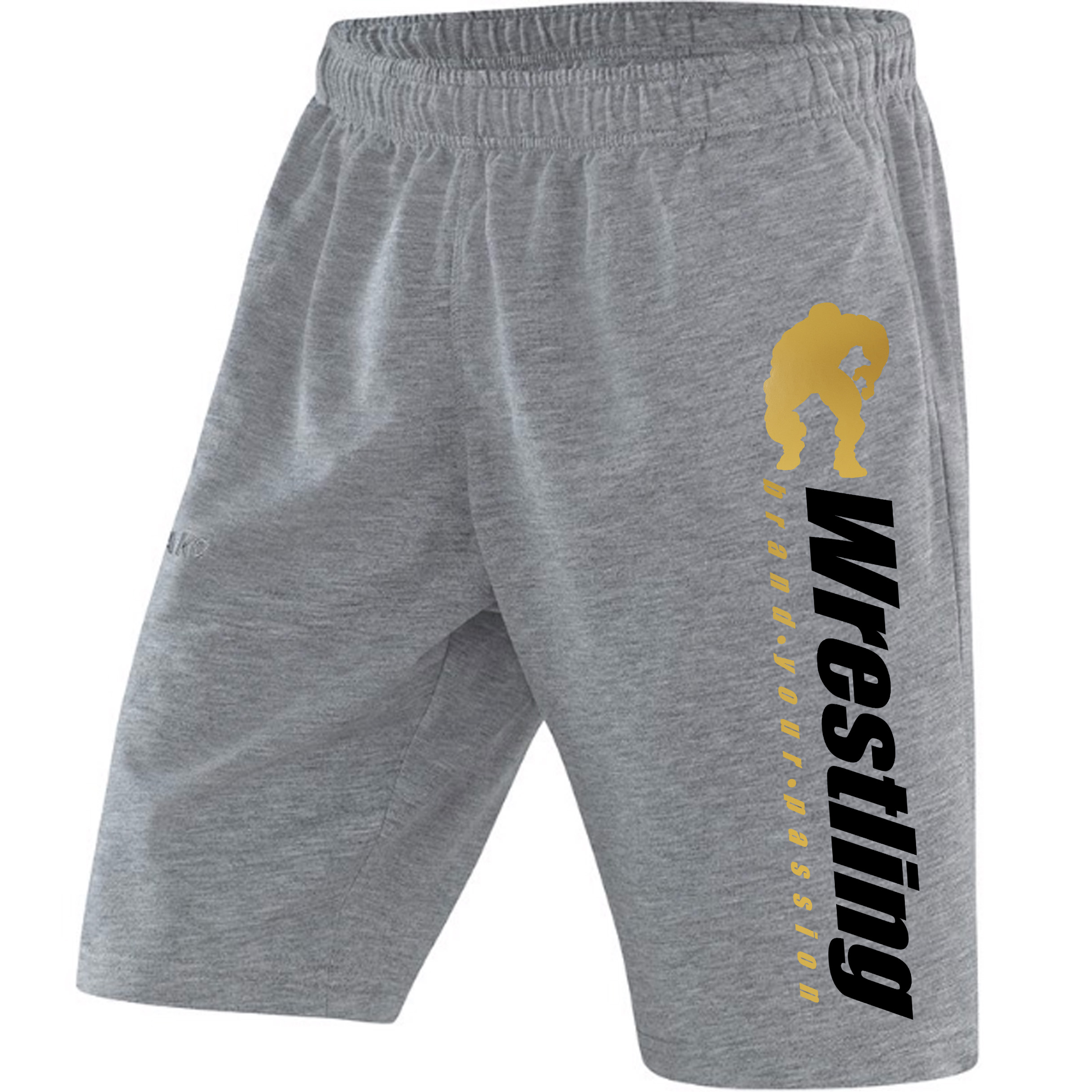 Grau-Gold Kombi-Angebot T-Shirt + Short Brand Your Passion
