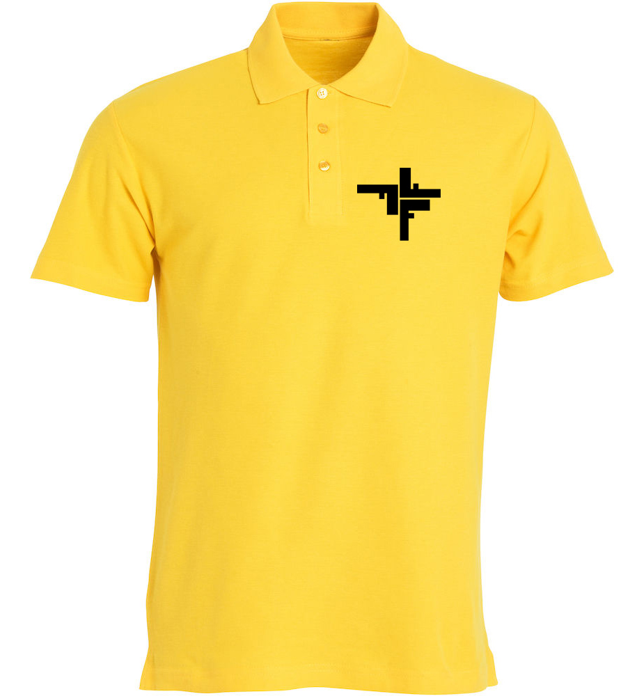 gelb Fechers Fitness Factory Polo-Shirt mit FFF Logo