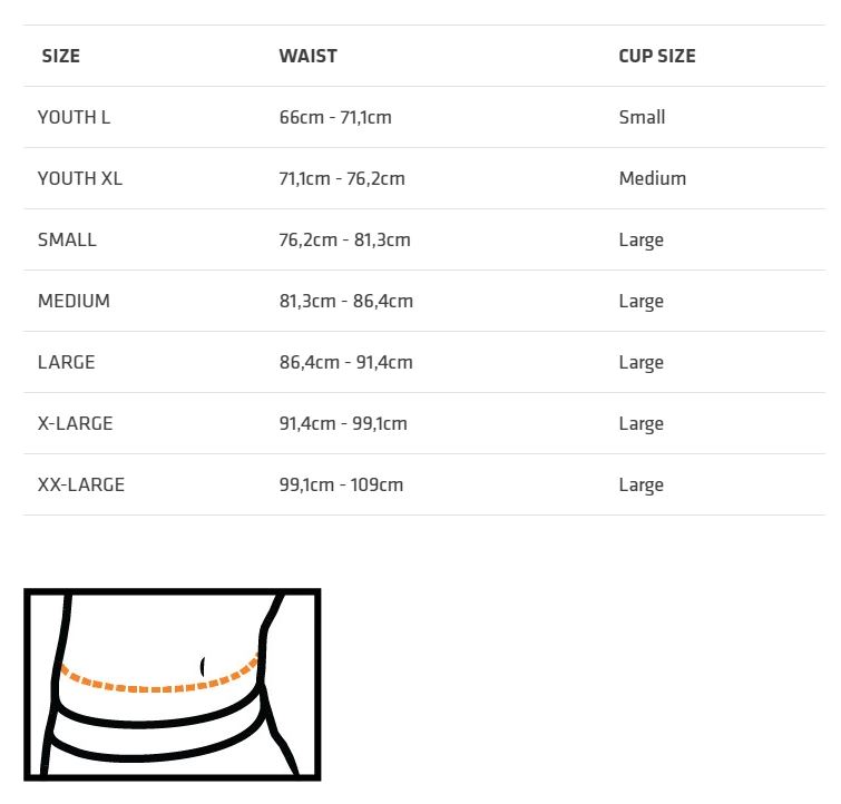Size-Shock-Doctor SHOCK DOCTOR Tiefschutz Core Supporter with Carbon Flex Cup