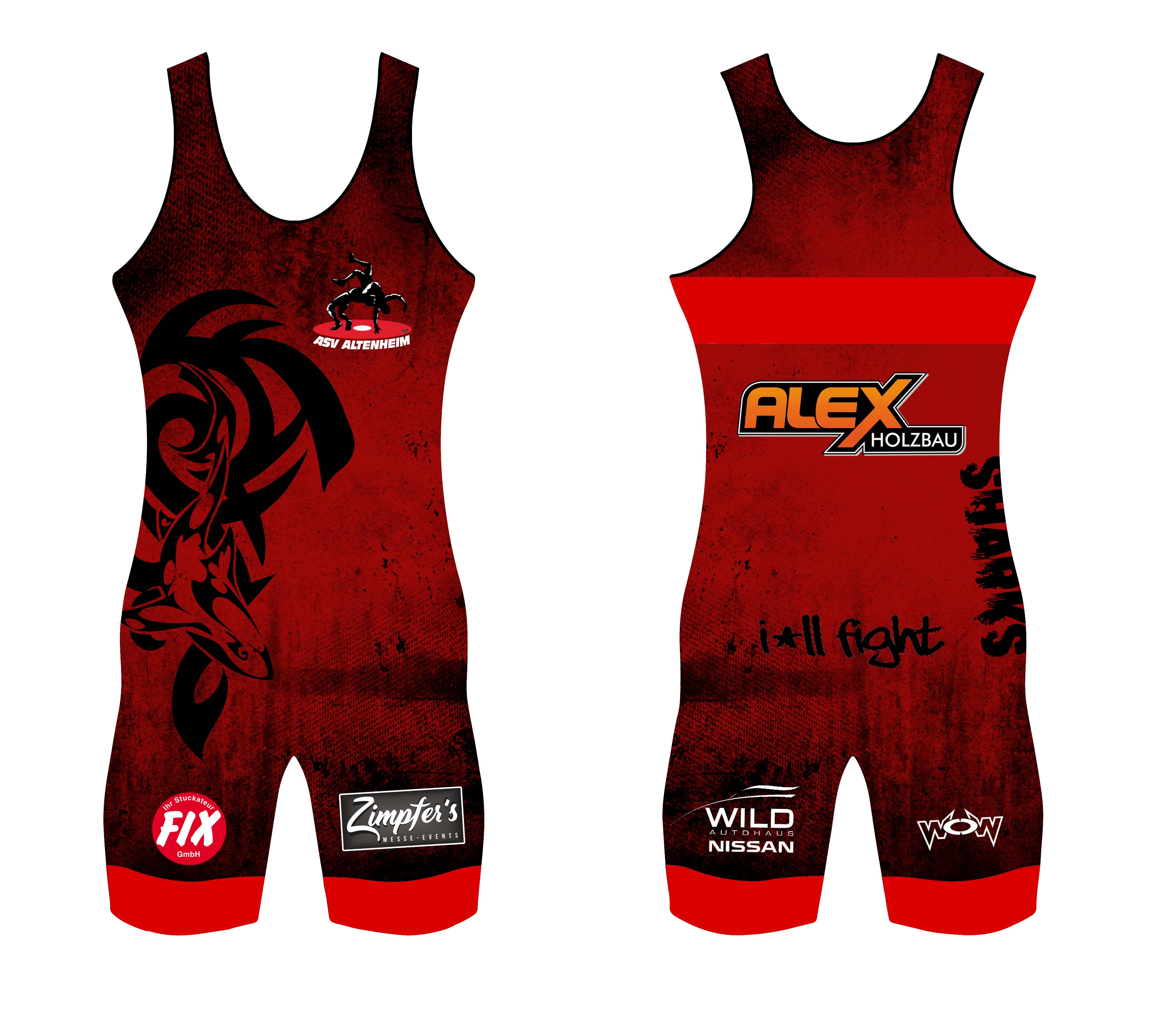 Ringertrikots ASV Altenheim Doppelpack Männer Ringertrikots ASV Altenheim Doppelpack Männer