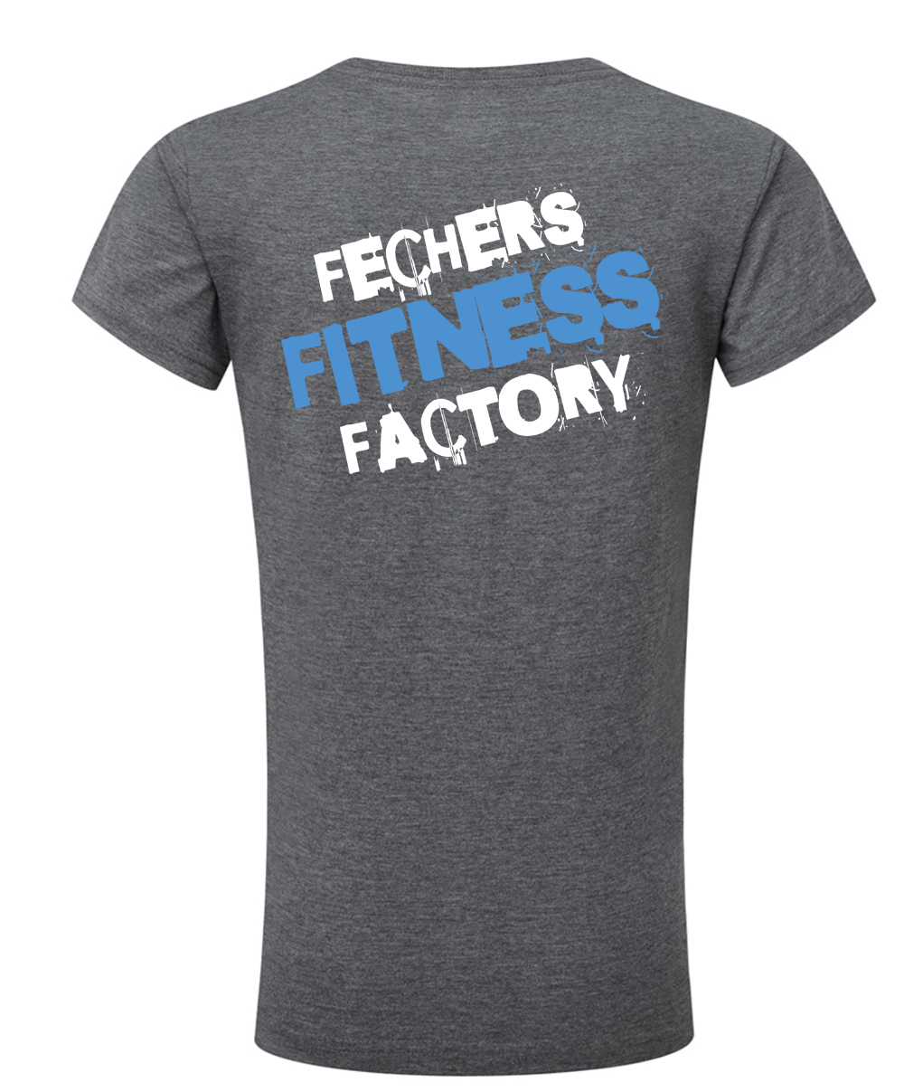 grau-blau-hinten Fechers Fitness Factory T-Shirt V Neck Herren