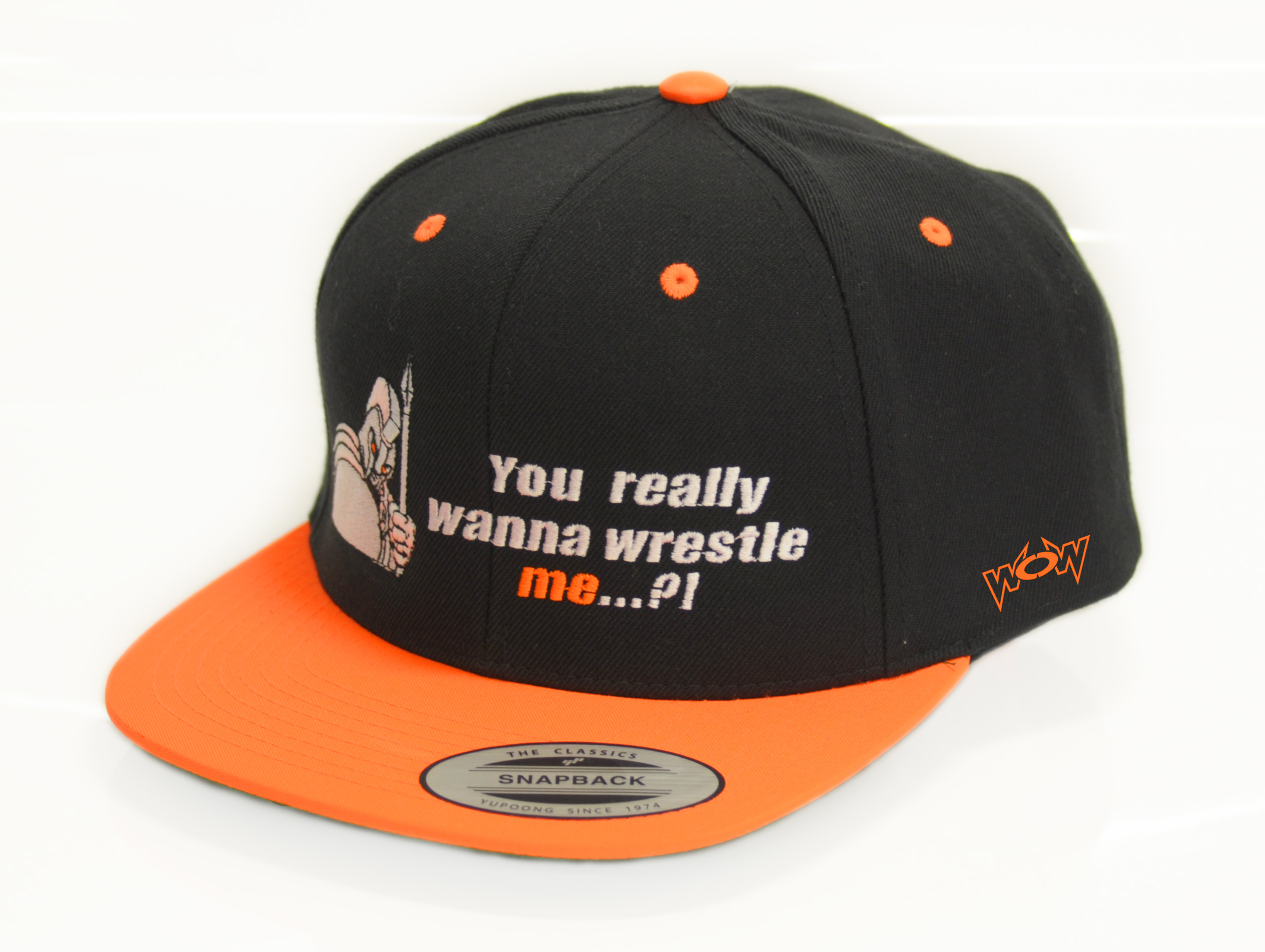 Wrestle-Me-Orange Kappe You really wanna wrestle me ? Orange