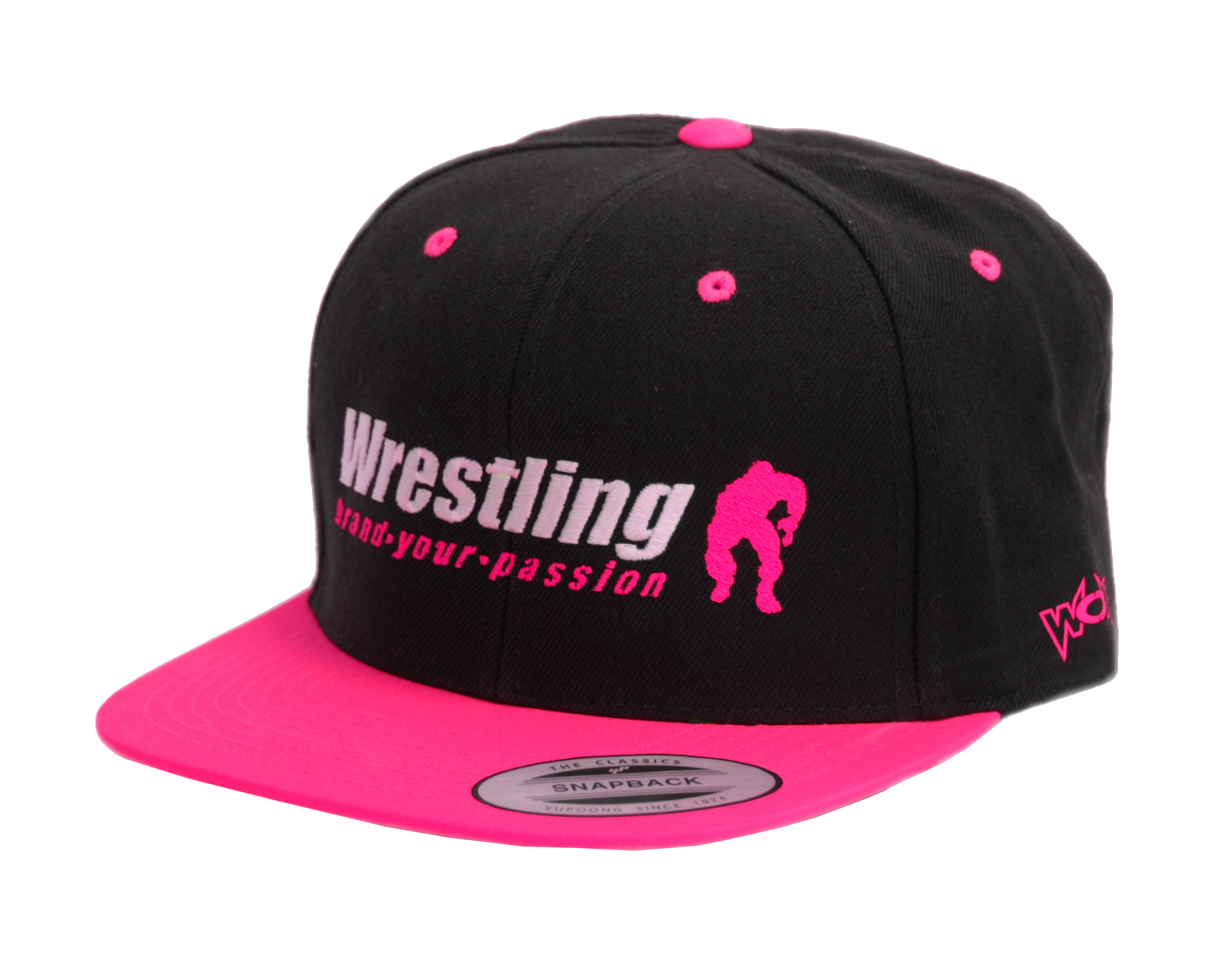Wrestling-PinkY1kw73QX4GUak Neon Kappe Wrestling Brand Your Passion Snapback Pink