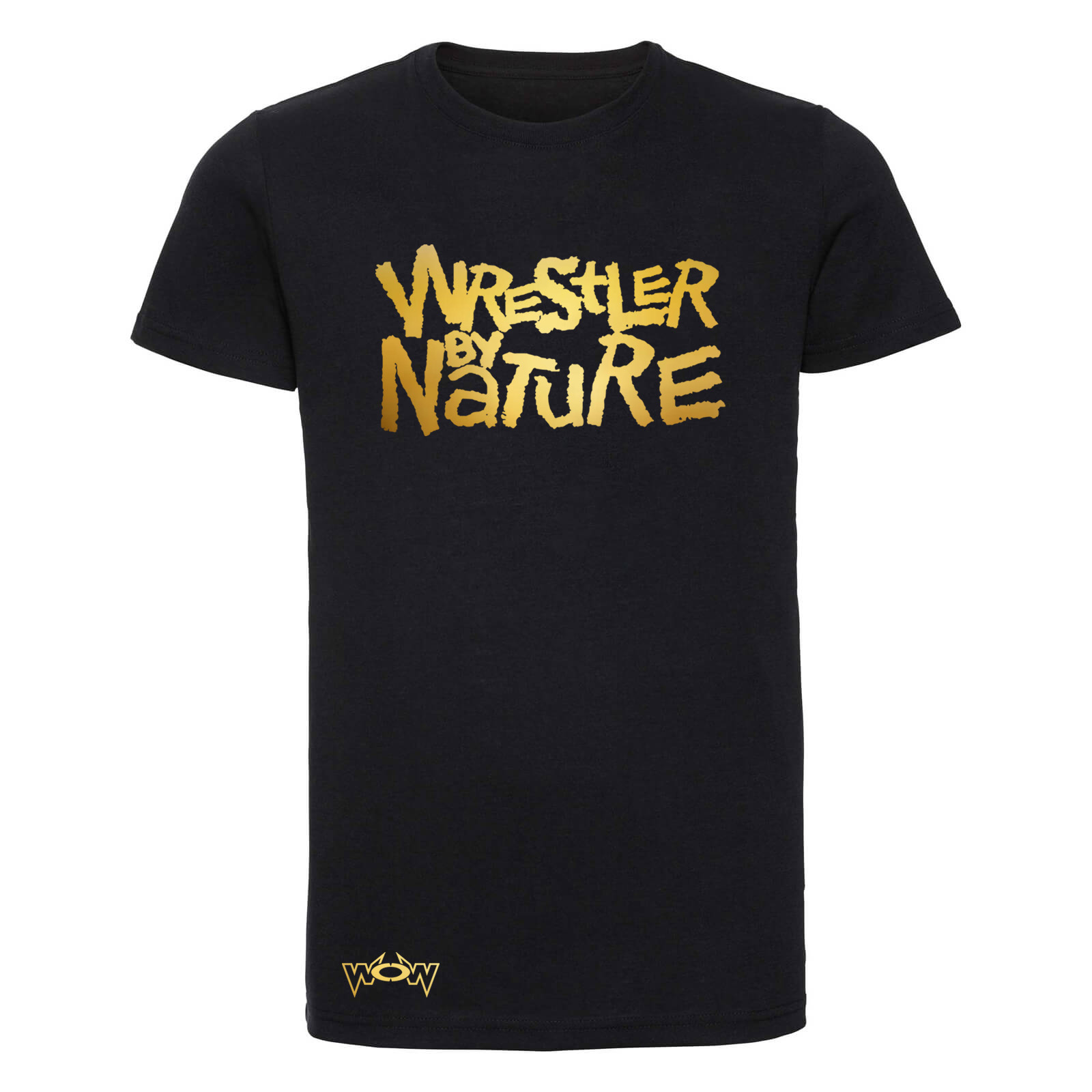 Wrestler by Nature T-Shirt Schwarz/Gold