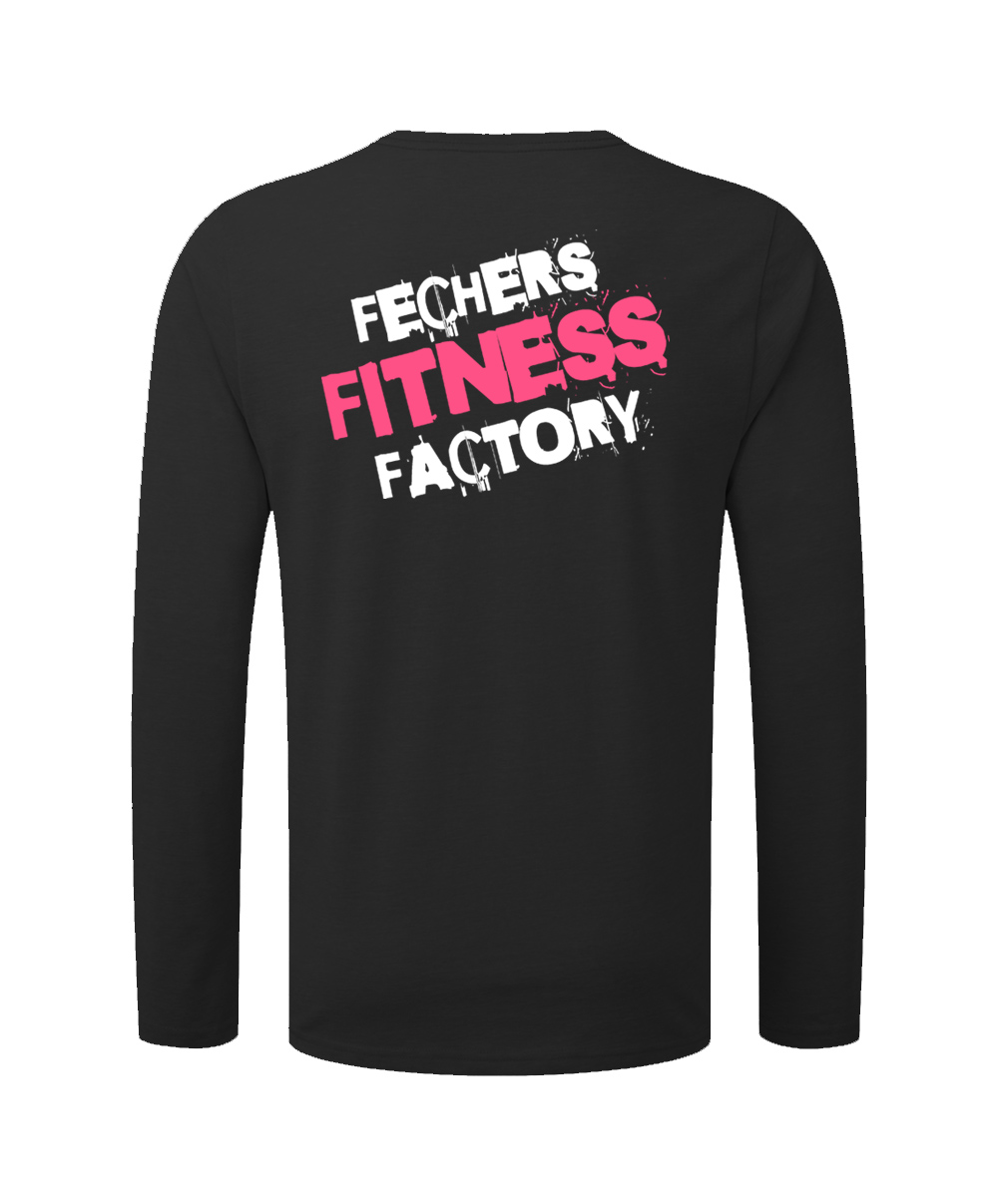 schwarz-rosa-2 Fechers Fitness Factory Langarmshirt Kinder