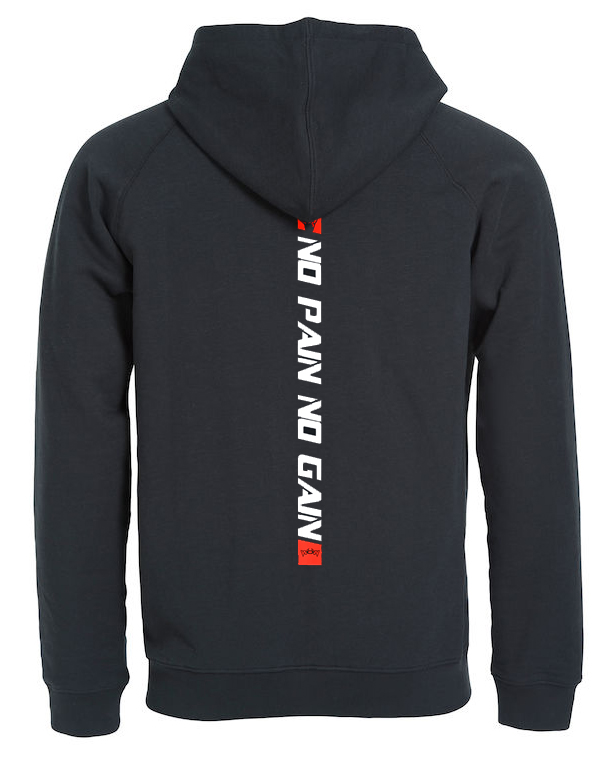 No-Pain-Hoody-Hinten-Rot No Pain No Gain Hoody Herren