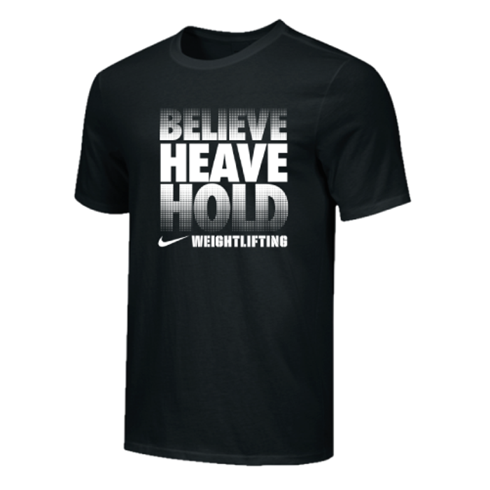 Nike Mens Believe Fade Weightlifting tee  Nike Mens Believe Fade Weightlifting tee