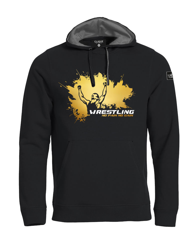 No-Pain-Hoody-Gold No Pain No Gain Hoody Herren