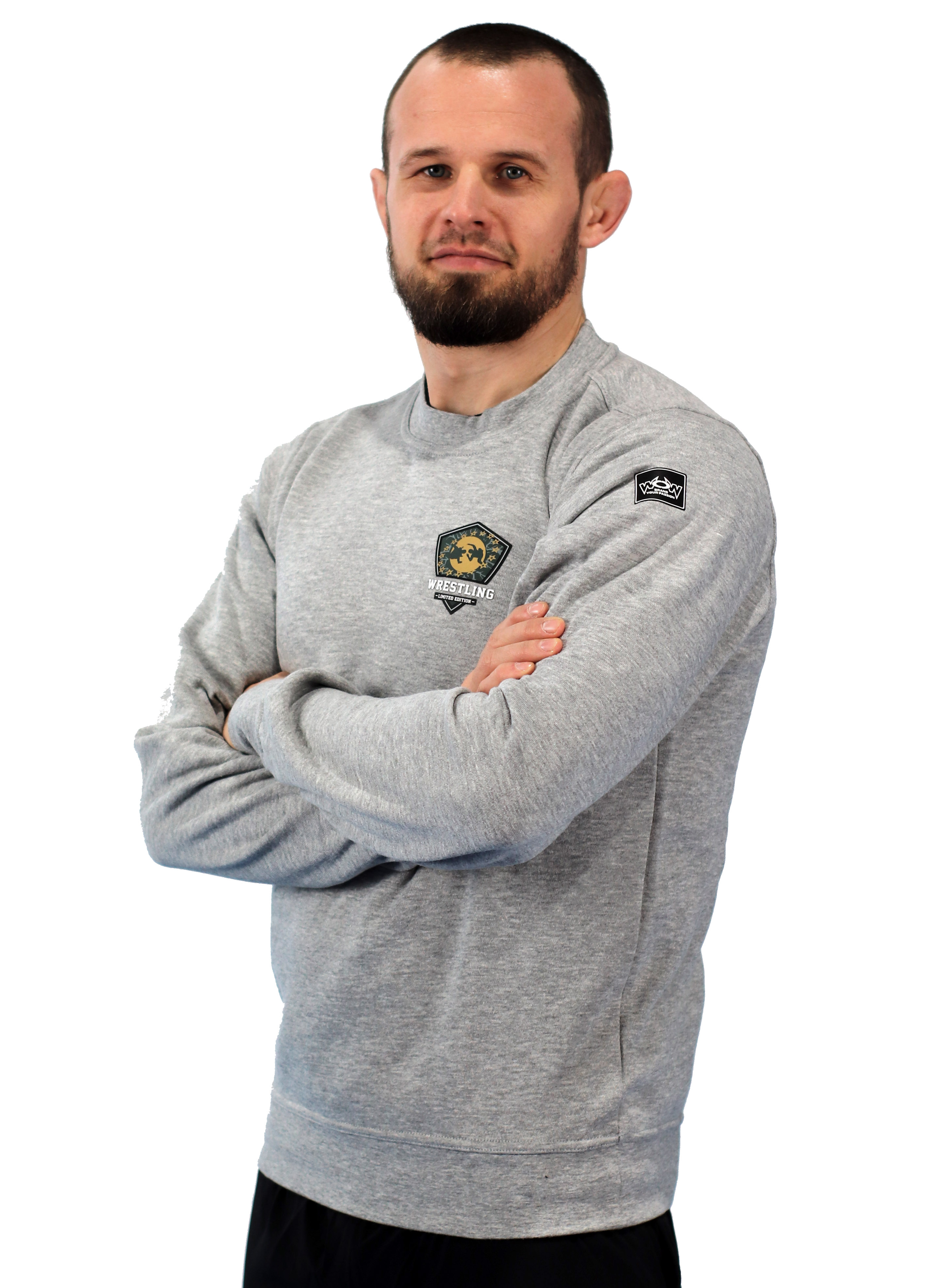 Hoody-Grau-Limited Pullover Wrestling Limited Edition Grau